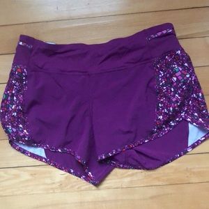 Lululemon speed up short size 8